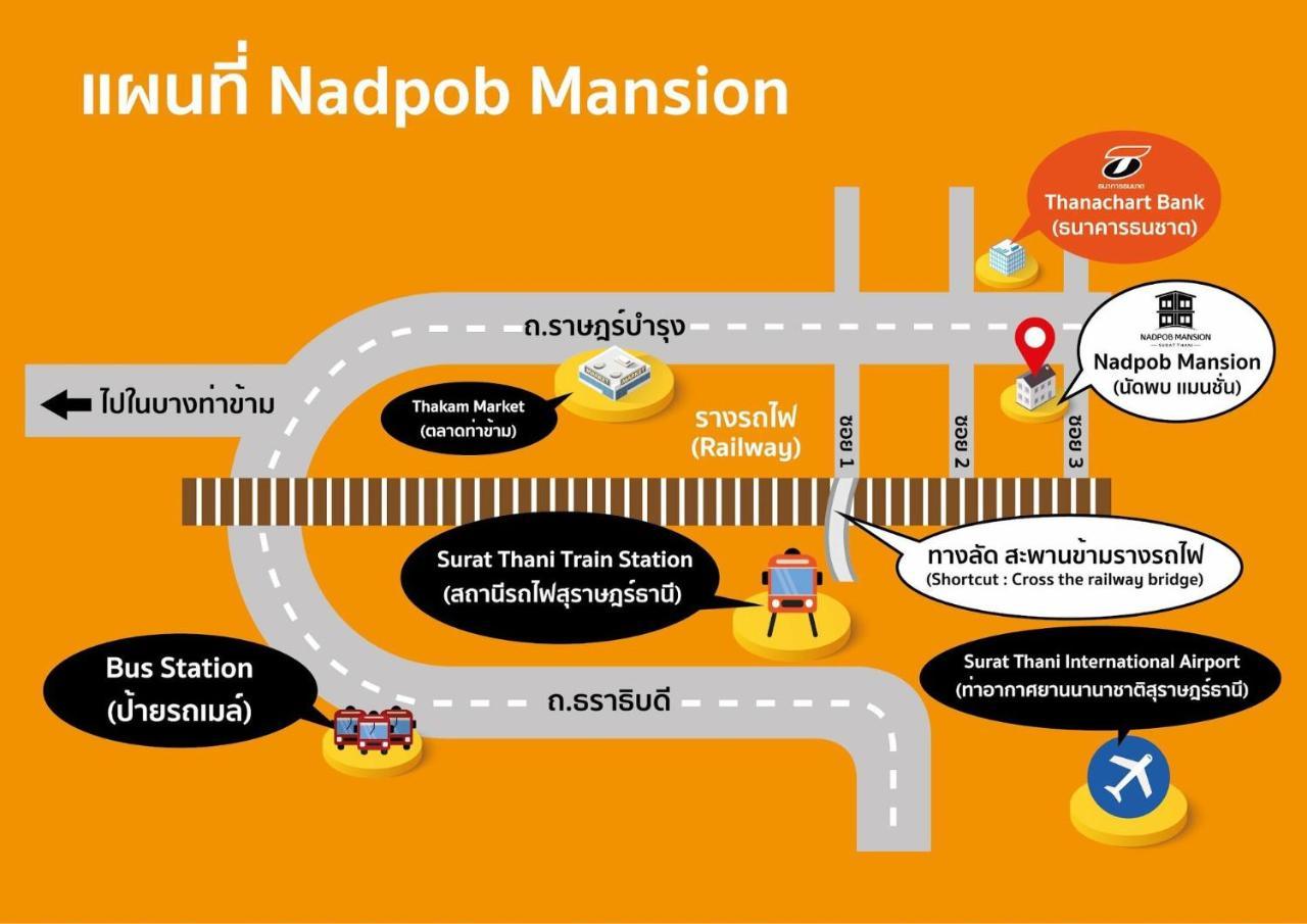 Nadpob Mansion Hotell Surat Thani Eksteriør bilde