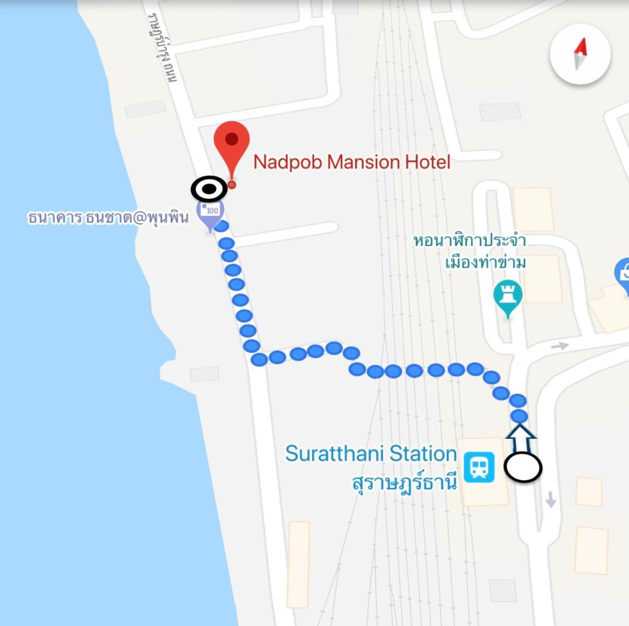 Nadpob Mansion Hotell Surat Thani Eksteriør bilde